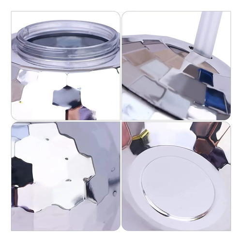 Canecas De Disco Pl Com Tampa E Copo De Palha Para