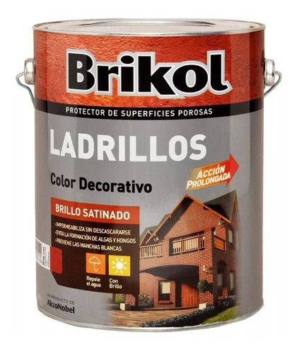 Brikol Ladrillos Protector Impermeabilizante 4lt- Kromacolor