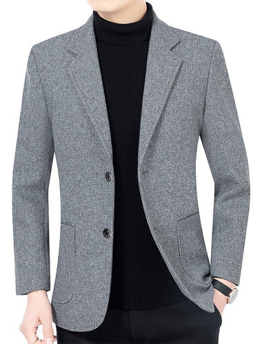 Saco Blazer Hombre Moda Formal Confort Slim Fit Dos Botó [u]