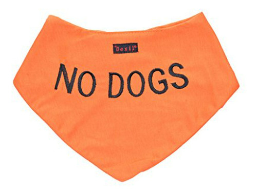 Bandana Personalizado Para Perro Dexil No Naranja.