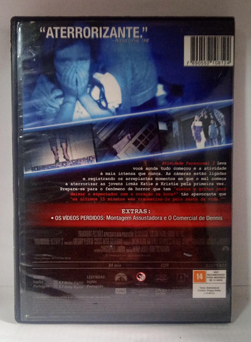 Dvd Atividade Paranormal 3 Original (Usado)