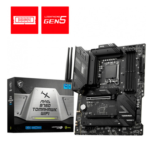 Tarjeta Madre Msi Atx Mag B760 Tomahawk Wifi S1700 192g Ddr5