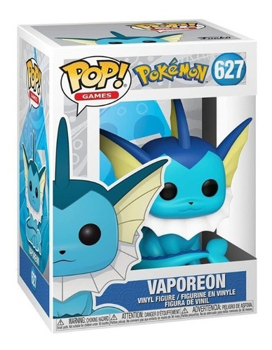 Funko Pop! Games Vaporeon Pokemon 627 Original 