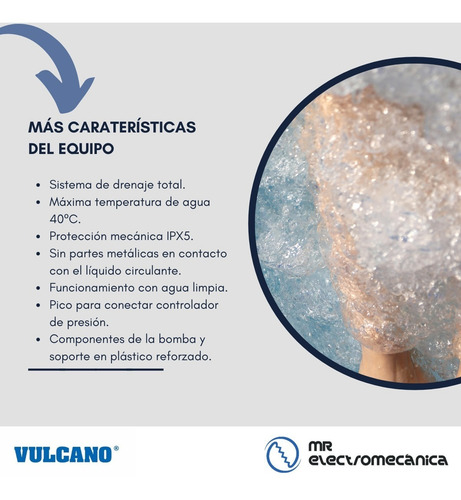 Imagen 6 de 10 de Bomba Autodrenante Vulcano Hidromasaje 1.25 Hp Air Switch