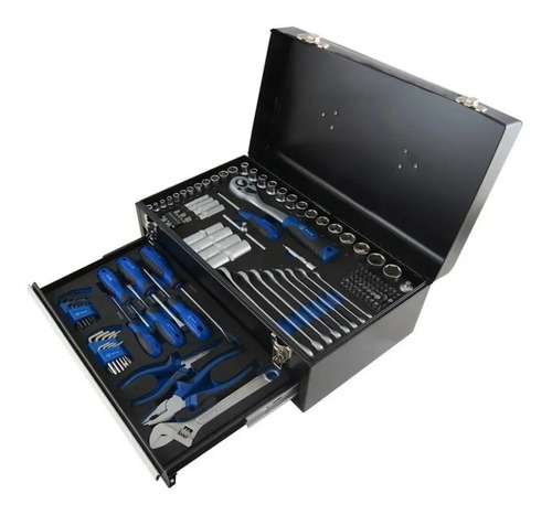 Set Kit Herramientas Kld 133pz Caja Metálica Kld1848 Premium