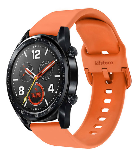 Correa Compatible Con Huawei Watch Gt Naranja Hebilla 22m