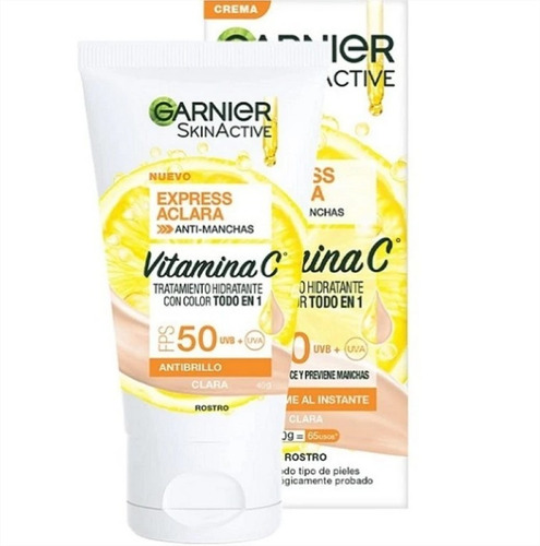 Base Garnier Express Aclara Tono Claro Fps50 40g