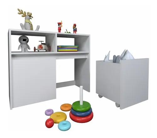 Mueble con store cajones para juguetes