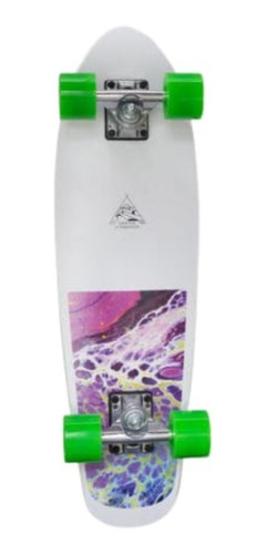 Imagen 2 de 4 de Skate Mini Longboard Cruiser Gravital Madera Llantas 60mm