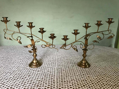 Candelabros De Bronce