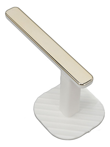 Soporte Para Cortinas, 2 Piezas, Blanco Y Dorado, Decorativo