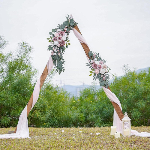 2 Piezas De Flores Para Arco De Boda, Decoración De Fondo