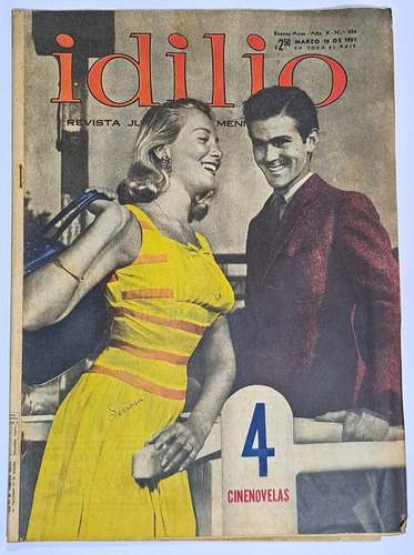 Idilio / N° 426/ Año 1957/ Susana Loren Y Juan De Jorge