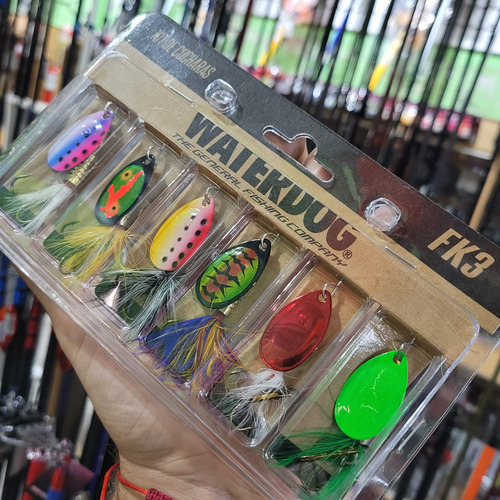 Kit 6 Cucharas Waterdog Fk3 Giratorias Trucha Tarucha Devoto Color Formato De Venta Pack