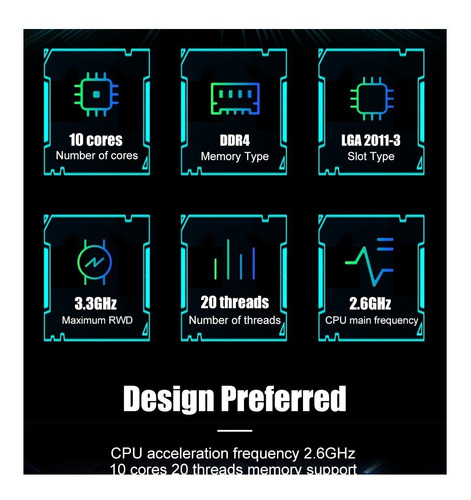 Processador Intel Xeon E5 2660 V3 Tencore Original X99 Gamme (Usado)