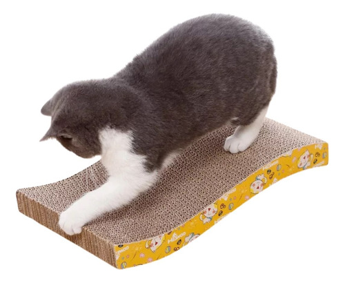 Rascador Para Gatos De Cartón Corrugado + Catnip