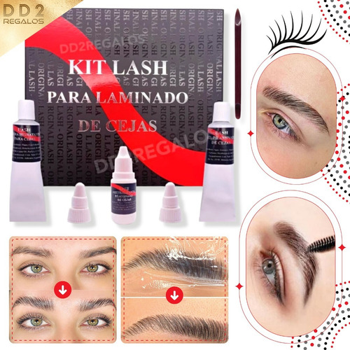 Imagen 3 de 3 de Kit Para Laminado Alisado De Cejas 100 Servicios Lash Kit