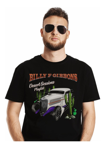 Polera Billy Gibbons Desert Sessions Playli Rock Abominatron