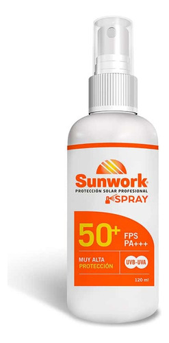 Protector Solar Sunwork Spray 50 Fps 120ml