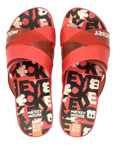 Sand lia Zaxy Slide Feminina Mickey E Minnie Original MercadoLivre