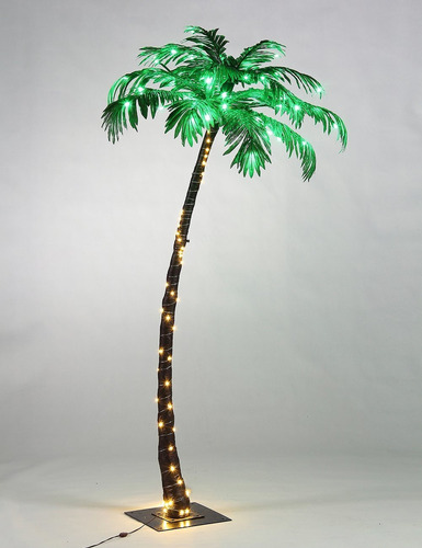 Palmera Artificial Iluminada Con Luces Led 5 Ft