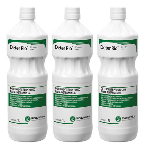 Detergente Deter Rio C/ Tensoativos Pronto Uso 3l Rioquímica
