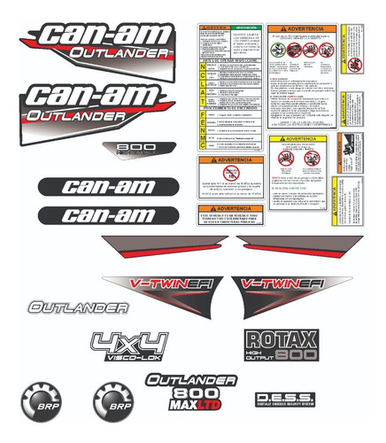 Can-am Outlander  800 Max Ltd Con Preventivos De Seguridad