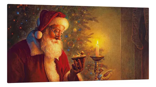 comprar Cuadro Tren Navideño Arte Panorámico 120x60