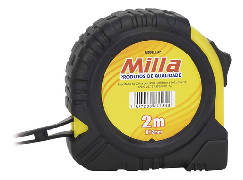 Trena 12mmx2m Emborrachada Milla