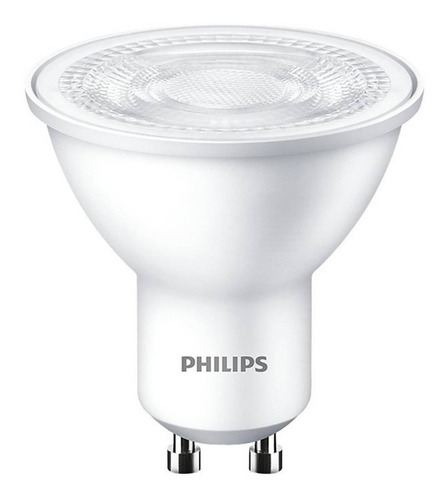 Lampara Dicroica Led Philips 4,7w = 50w Calida Gu10 220v Color Blanco Color de la luz Blanco cálido