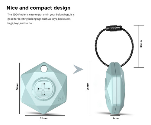 Key Finder Locator Swissdigital Design Funciona Con Apple Fi