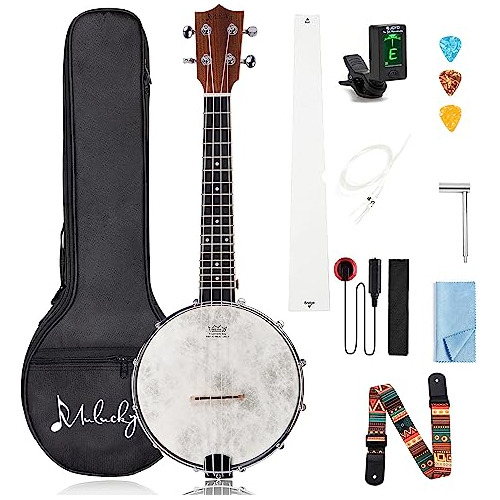 Banjolele De 4 Cuerdas, Ukelele Banjo Tamaño Concierto...