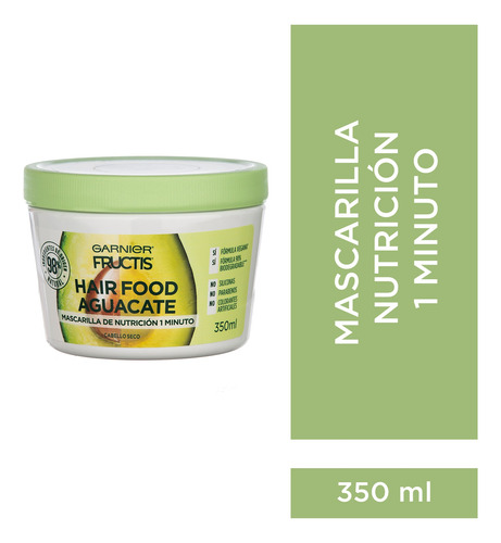 Fructis Hairfood Máscara De Nutrición Cabello Seco 350ml