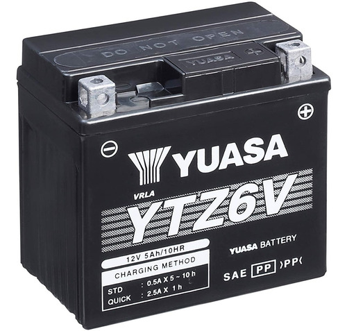 Bateria Yuasa Ytz6v Alto Rendimiento / Libre Mantenimiento