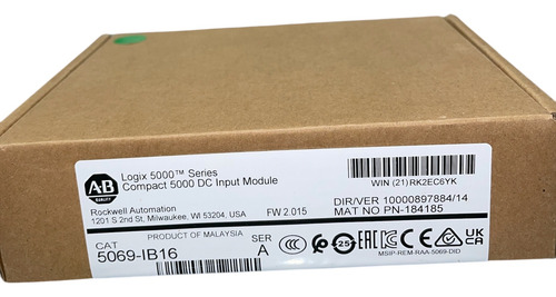 Allen Bradley 5069-ib16 Módulo De Entradas Compact 5000