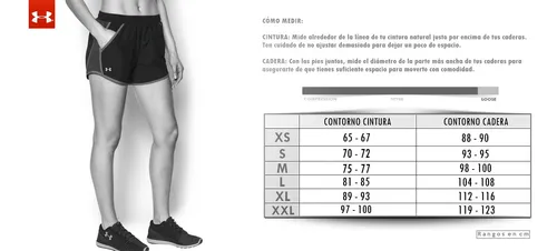 Short Under Armour Play Up 2 En 1 Mujer-gris