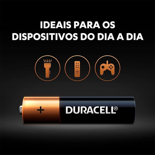 Imagem 4 de 6 de Pilha Duracell Palito Pilha Alcalina Aaa Com 2 Unidades