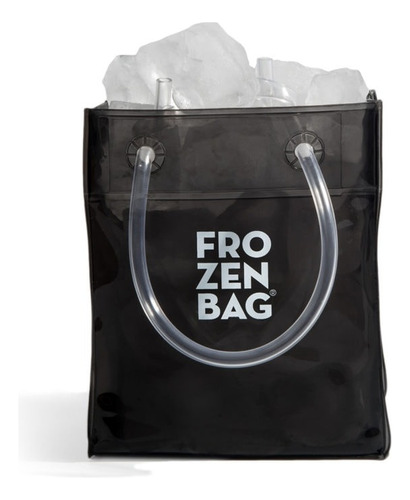 Hielera Frozen Bag Ice Black 9x9x12cm Hielo Frapera Chica