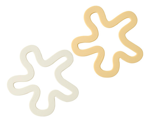 2x Tapetes De Silicona, 1 Pieza 1 Pieza Amarillo