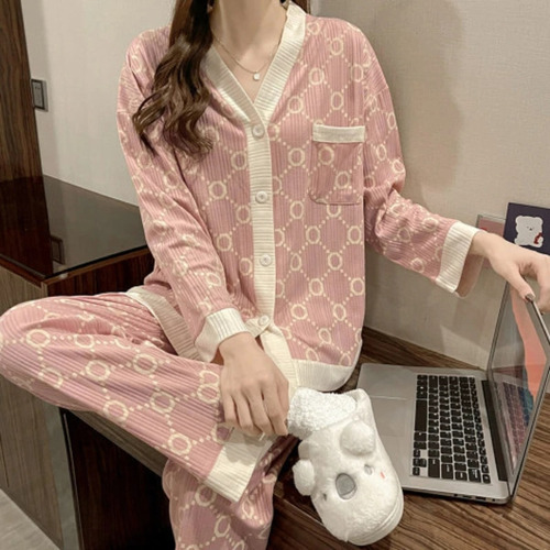 Pijama Plus, Pantalones De Manga Larga Para Mujer, Servicio