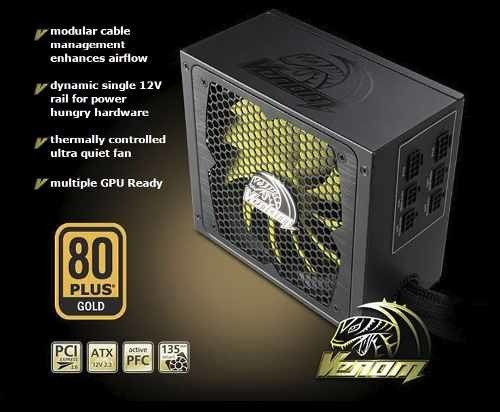 Fonte de alimentação para PC Akasa Venom Power PA100AM03 1000W