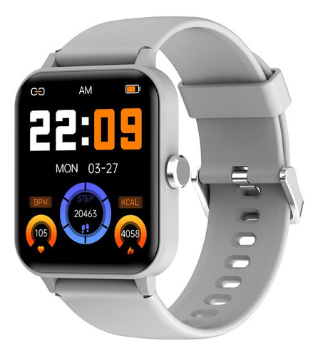 Reloj Inteligente Smartwatch Blackview Modelo R30 De 1.83´ Color de la caja Gris Color de la malla Gris Color del bisel Gris Diseño de la malla Lisa
