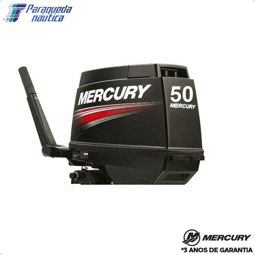 Imagem 2 de 6 de Motor De Popa Mercury 2 Tempos 50hp Elpto 3 Cilindros