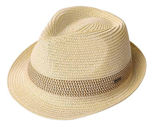 Fedora Moda Sombrero De Sol Packable Verano De Paja Panamá P