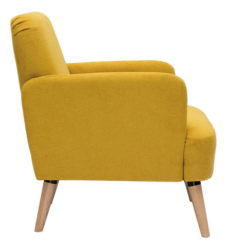 Sillón Nórdico Bremen Color Amarillo Tu Mesita