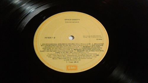 Lp Space Oddity - David Bowie (1969) Reed. 1990
