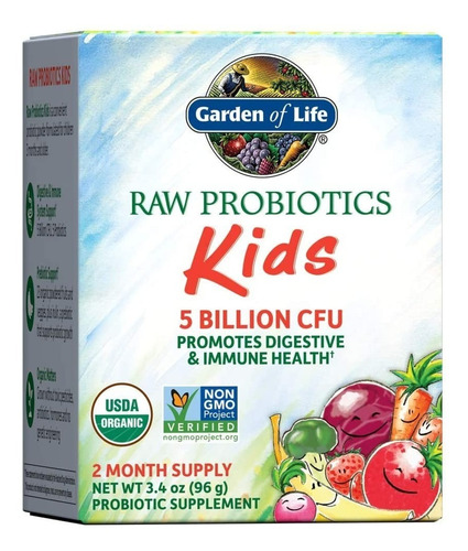 Garden Of Life Raw Probióticos P/ Niños 5 Billions Cfu 96gr