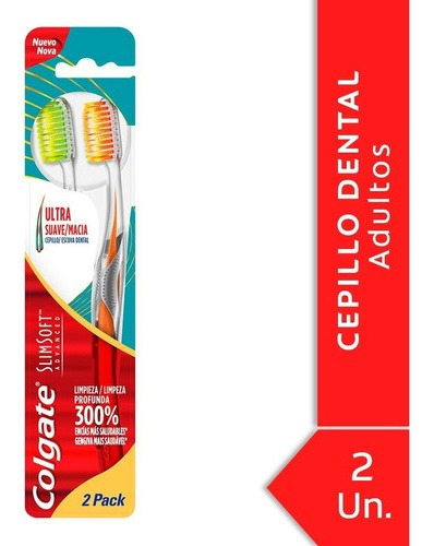 Colgate Slim Soft Advance Cepillo Dental Ultra Suave 2 U