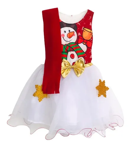 Vestido muñeco online de nieve niña