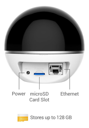 Cámara De Seguridad Ip Ezviz C6t 360° Wifi Pt